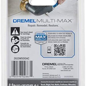 Dremel MM500 1/8-Inch Oscillating Multitool Blade for Grout Removal, Fast Cutting Carbide Accessory - Universal Quick- Fit Interface Fits Bosch, Makita, Milwaukee, and Rockwell , Gold