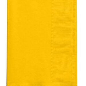 Creative Converting Touch of Color 100 Count 2-Ply Paper Dinner Napkins, School Bus Yellow - 271021