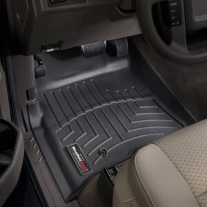 WeatherTech Custom Fit FloorLiners for Ford F-150, F-150 SVT Raptor - 1st Row (441791), Black