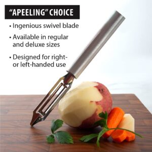 Rada Cutlery Deluxe Vegetable Peeler – Stainless Steel Blade With Aluminum Handle, 8-3/8 Inches, 2 Pack