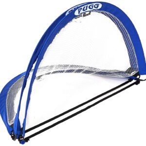 PUGG 4 Foot Pop Up Soccer Goal - Portable Training Futsal Football Net - The Original Pickup Game Goal (Two Goals & Bag)