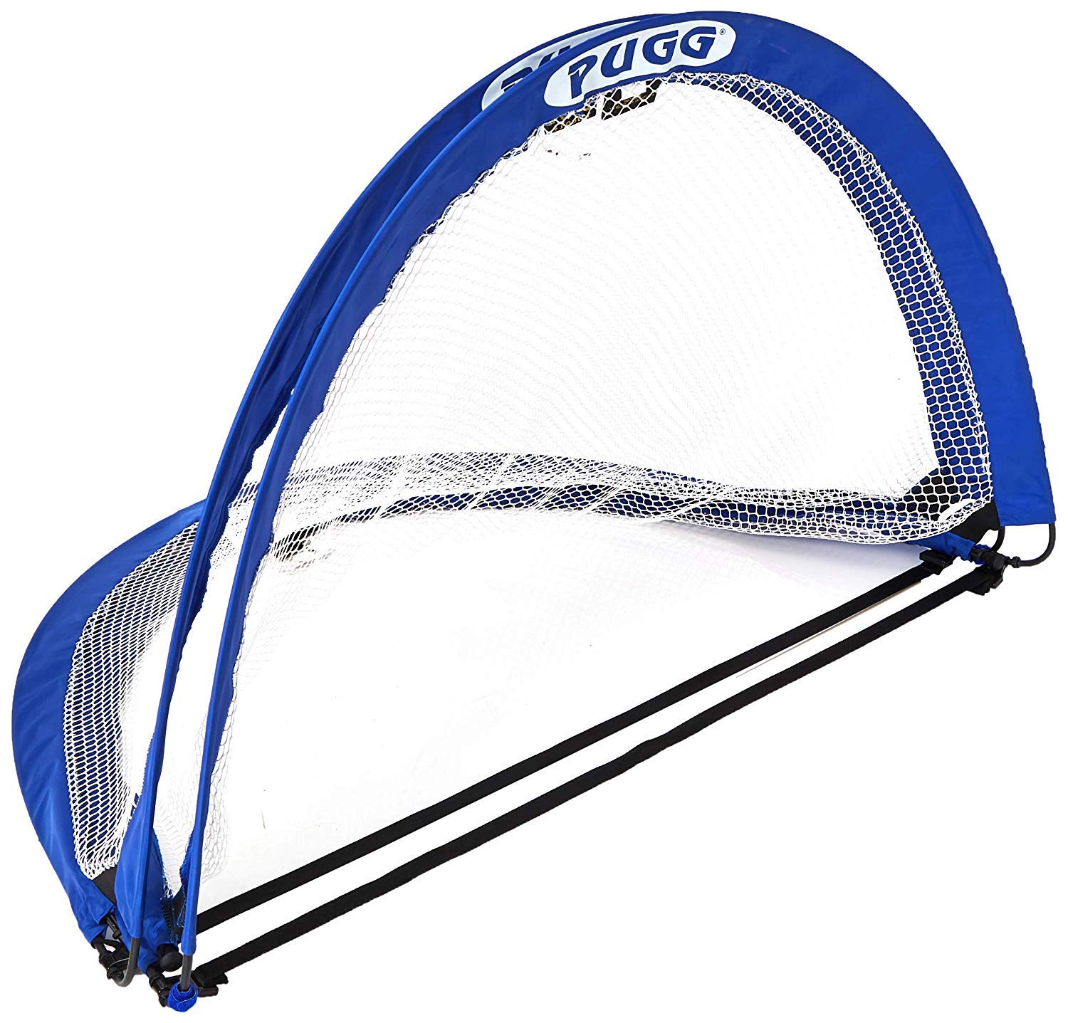 PUGG 4 Foot Pop Up Soccer Goal - Portable Training Futsal Football Net - The Original Pickup Game Goal (Two Goals & Bag)