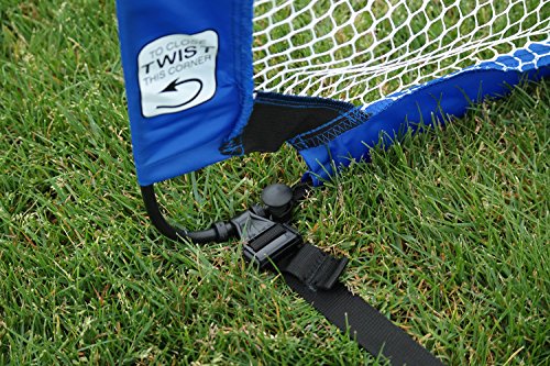 PUGG 4 Foot Pop Up Soccer Goal - Portable Training Futsal Football Net - The Original Pickup Game Goal (Two Goals & Bag)