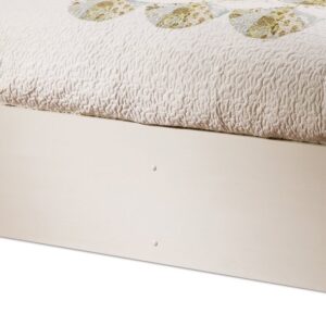 South Shore Summer Breeze Mates Bed with 3 Drawers, Full 54-inch, White Wash