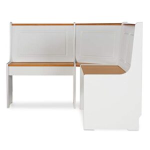 Linon Ardmore Kitchen Nook Set, White