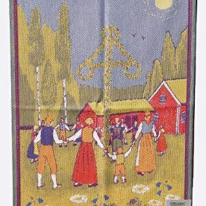 Ekelund - Midsommar (Midsummer Maypole Celebration) - Large Cotton Kitchen Towel