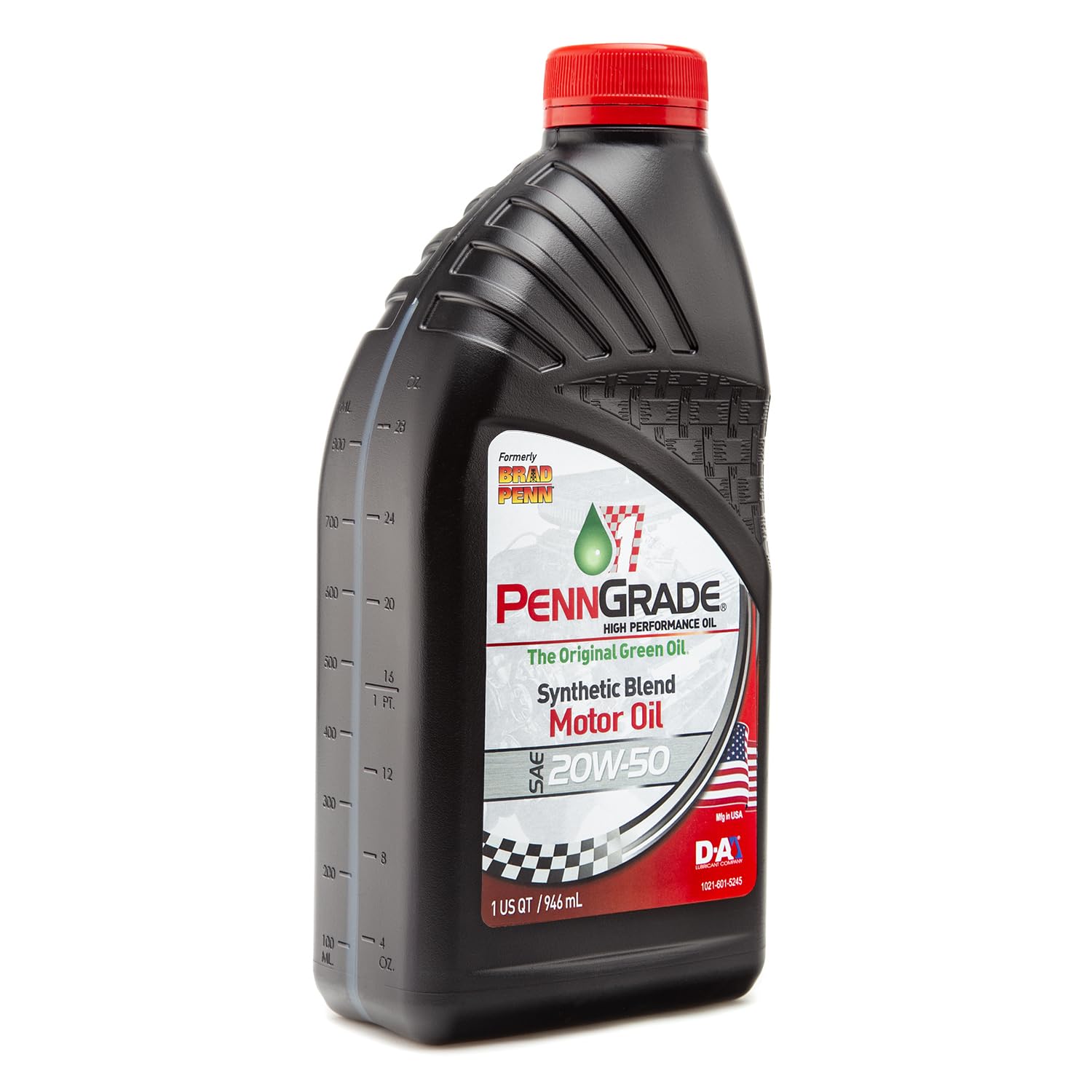 PENN GRADE 1, 71196, Synthetic Blend High Performance Oil SAE 20W-50, 1 Quart