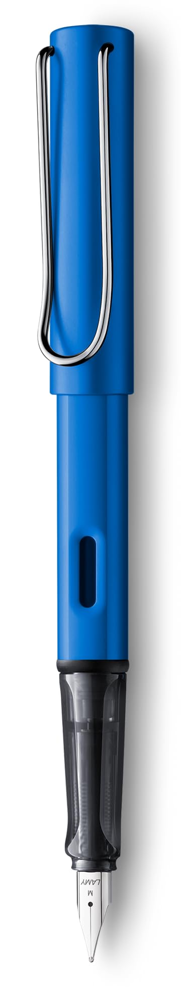 Lamy AL-star Fountain Pen - Elegant Design Cool Pens, Best Pens For Smooth Writing, Light Aluminum - Ocean Blue Medium Point Pen