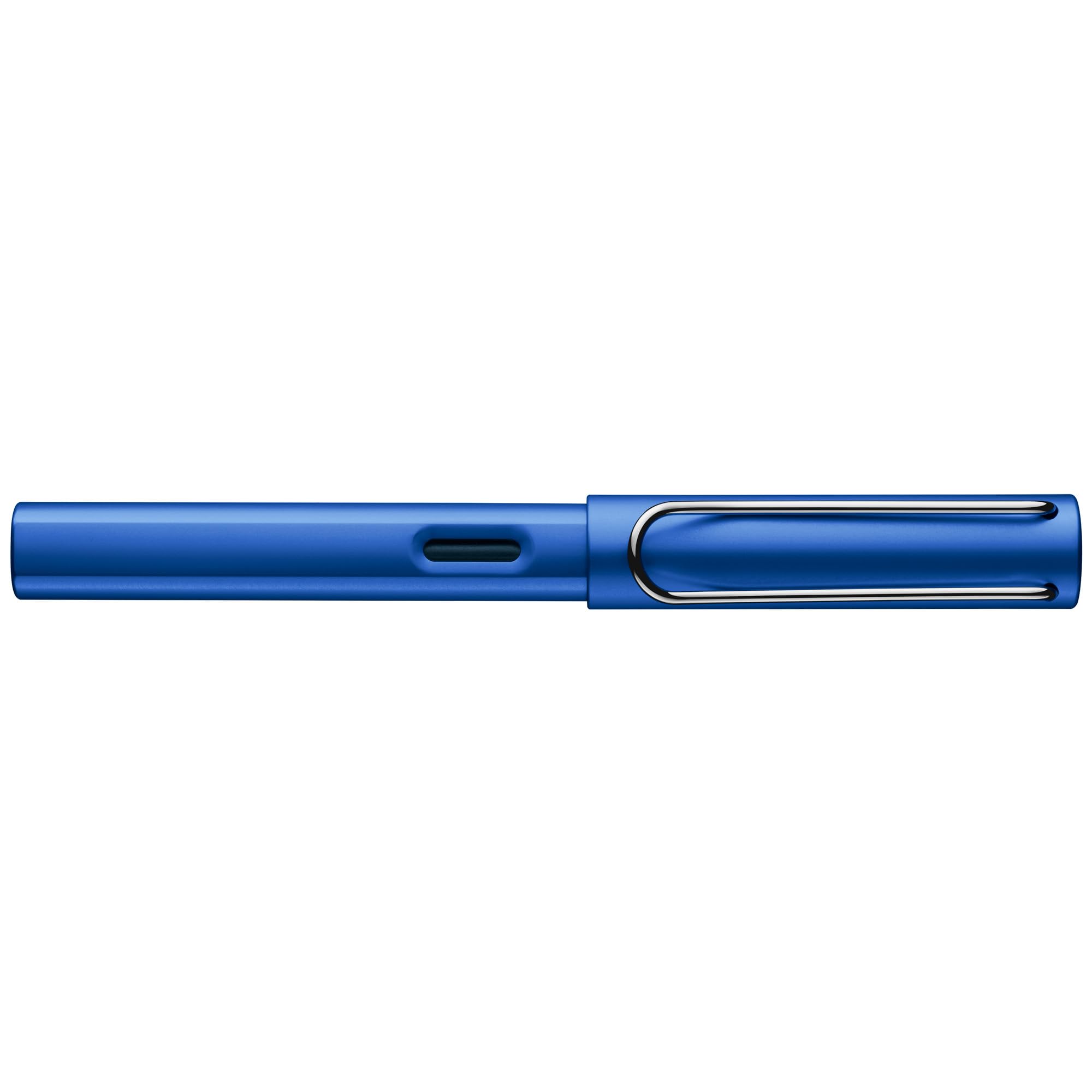 Lamy AL-star Fountain Pen - Elegant Design Cool Pens, Best Pens For Smooth Writing, Light Aluminum - Ocean Blue Medium Point Pen