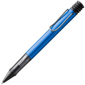 lamy al-star oceanblue - ballpoint pen with transparent, ergonomic grip & line width m - lightweight aluminium body - including large capacity refill m 16 in black