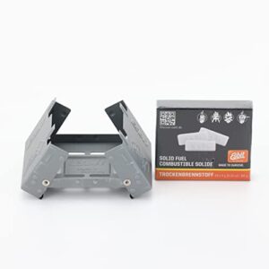 Esbit Large Ultralight Folding Pocket Stove with 12/14gm Solid Fuel Tablets