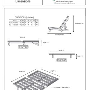 KD Frames Studio Bifold Futon (Full)