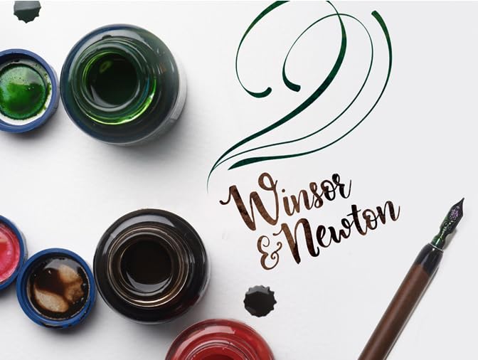 Winsor & Newton Calligraphy Ink, 30ml (1-oz) Bottle, Green