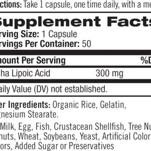 Natrol Alpha Lipoic Acid 300 Milligrams - 50 Caps (Packs of 3)