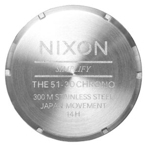 NIXON 51-30 Chrono. 100m Water Resistant Men’s Watch (XL 51mm Watch Face/ 25mm Stainless Steel Band)