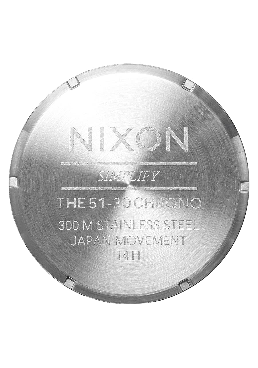 NIXON 51-30 Chrono. 100m Water Resistant Men’s Watch (XL 51mm Watch Face/ 25mm Stainless Steel Band)