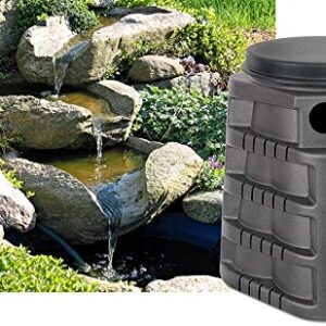 Little Giant SF 31-Gallon Simply Falls Pondless Disappearing Waterfall Vault, 19.3 Inches in Diameter x 24.5 Inches High, black, 566410