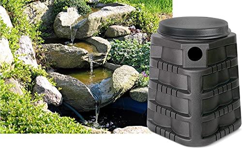 Little Giant SF 31-Gallon Simply Falls Pondless Disappearing Waterfall Vault, 19.3 Inches in Diameter x 24.5 Inches High, black, 566410