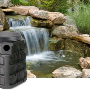 Little Giant SF 31-Gallon Simply Falls Pondless Disappearing Waterfall Vault, 19.3 Inches in Diameter x 24.5 Inches High, black, 566410