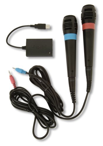 Pair Of SingStar Wired Microphones (PS2/PS3)