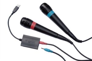 pair of singstar wired microphones (ps2/ps3)