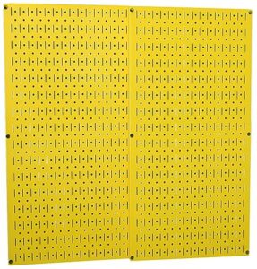 wall control yellow metal pegboard 2 pack