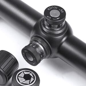 BARSKA Varmint Crosshair Reticle Precision Riflescope with Adjustable Objective & Fully-Multi Coated Optics for Accurate Long-Range Shooting Hunting