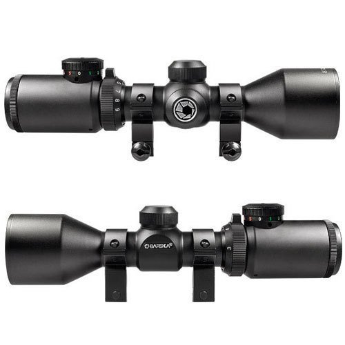 BARSKA 3-9x42 IR Contour Dual Color Reticle 30/30 IR Riflescope , Black