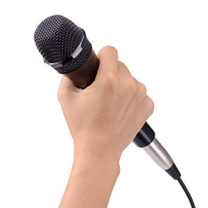 Karaoke USA M189 Professional Dynamic Microphone (Detachable Cord), Black