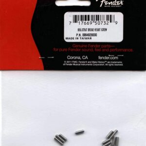 Fender American Vintage Stratocaster/Telecaster Bridge Saddle Height Adjustment Screws - Nickel