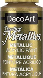 DecoArt Dazzling Metallics 2-Ounce Splendid Gold Acrylic Paint