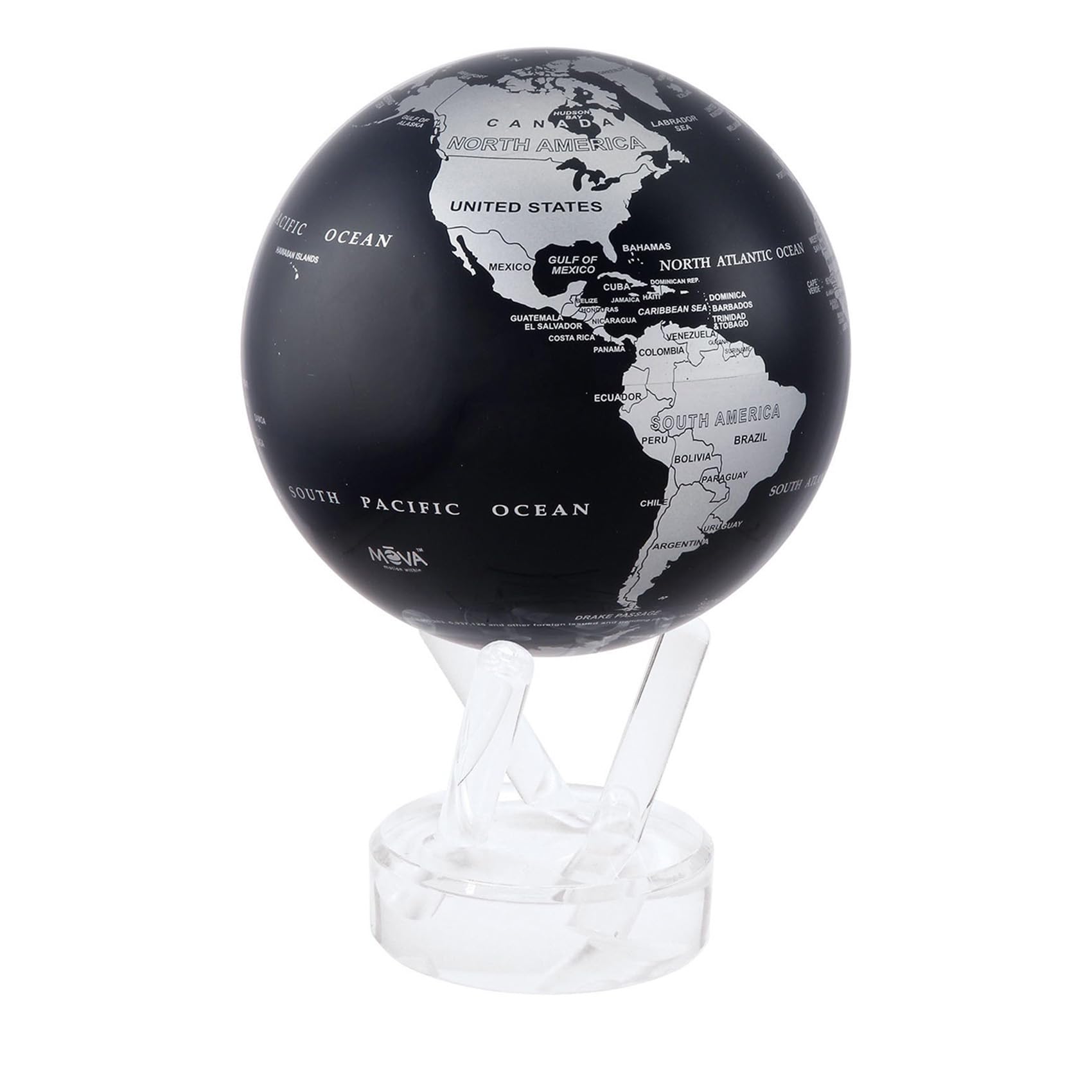 MOVA Globe Metallic Black and Silver 4.5"