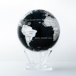 MOVA Globe Metallic Black and Silver 4.5"