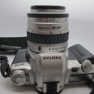 Pentax ZX-50 SLR Film Camera w/ 35-80mm and 80-200mm Lens'