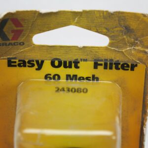 60 Mesh Graco 243080 Graco Short Horizontal Manifold Filter