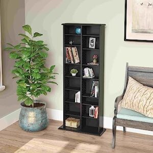 Prepac Double Media (DVD,CD,Games) Storage Tower, Black