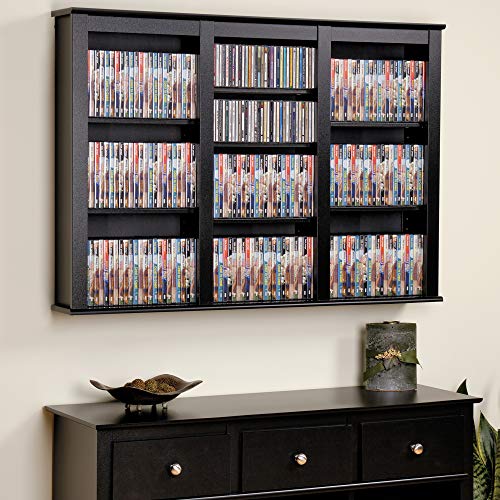 Prepac Triple Wall Mounted Storage, Black