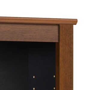 Prepac Triple Wall Mounted Storage, Cherry and Black