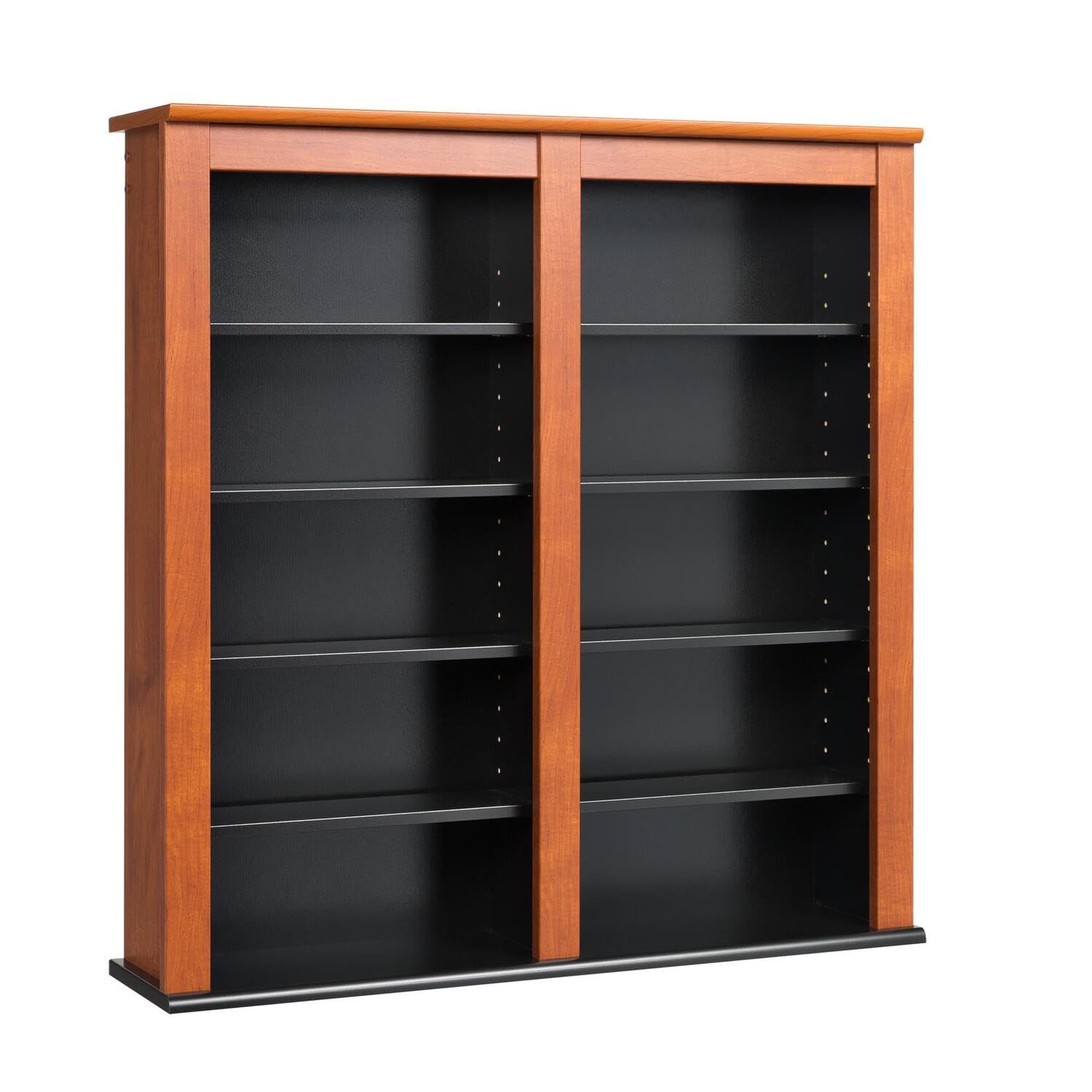 Prepac Double Wall Mounted Storage, Cherry and Black