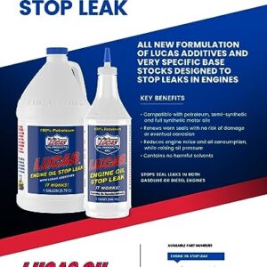 Lucas Oil 10278 Engine Oil Stop Leak - 1 Quart