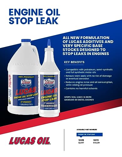 Lucas Oil 10278 Engine Oil Stop Leak - 1 Quart