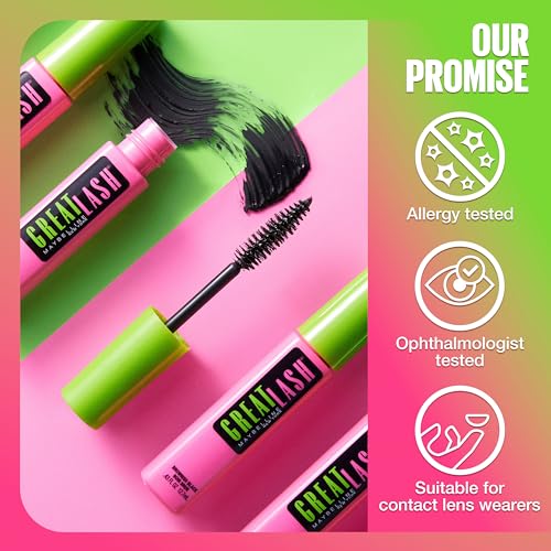 Maybelline Great Lash Clear Mascara, Conditioning Formula for Lashes and Eyebrows for a Natural Eye Makeup Look, 1 Count