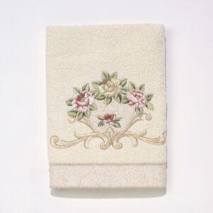 Avanti Linens 5412IVR Rosefan Hand Towel, Ivory, 13.00" x 10.00"