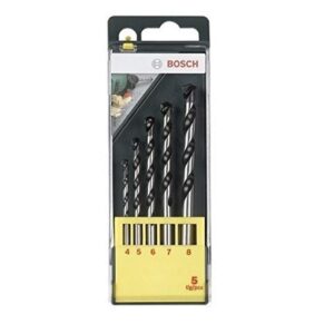 Bosch 5 pcs. Concrete Drill Bit Set (for Concrete, Ø 4-8 mm, Accessory Drill Driver)