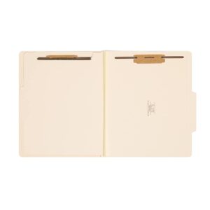 Smead Classification File Folder, 1 Divider, 2" Expansion, 2/5-Cut Tab, Letter Size, Manila, 10 per Box (13700)