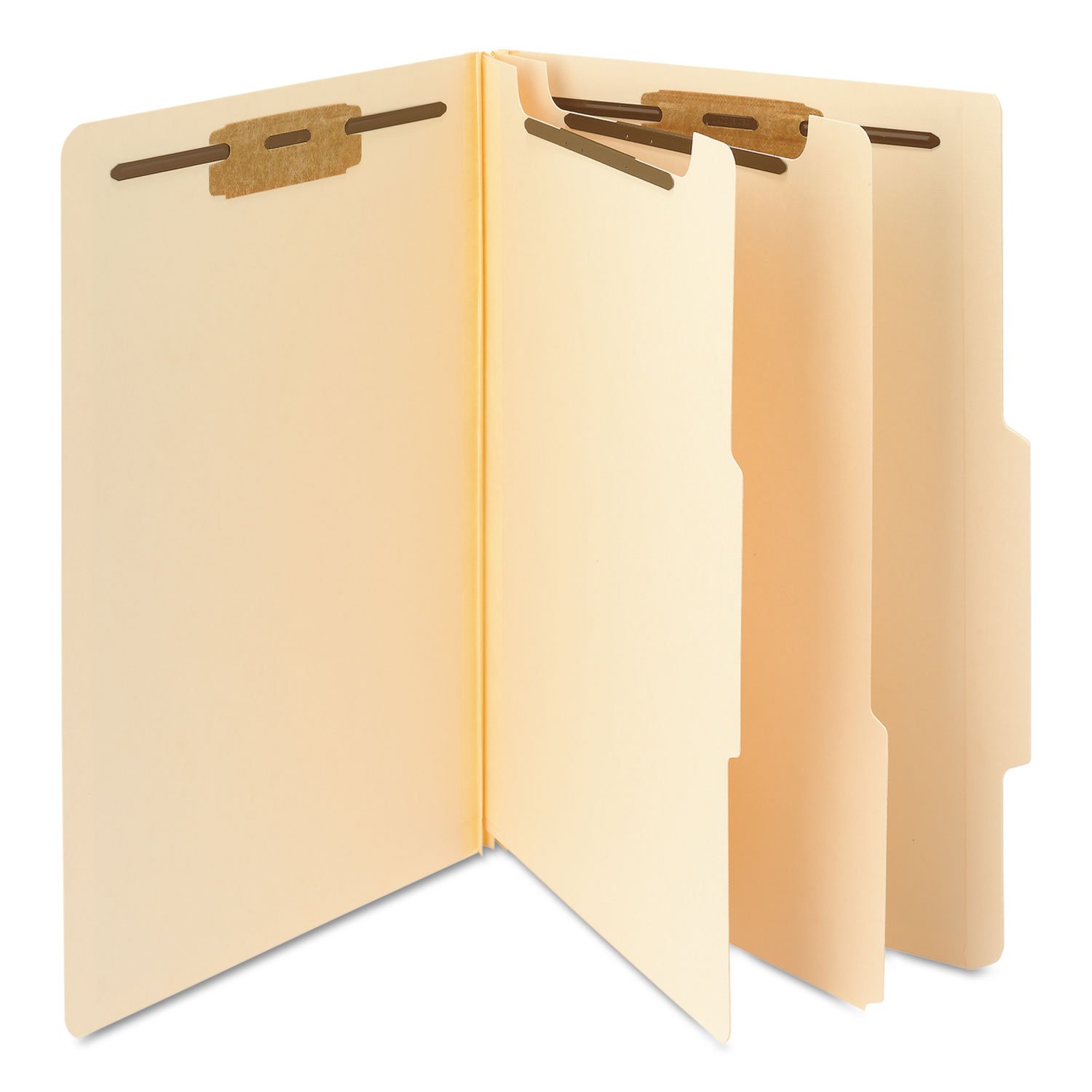 Smead Classification File Folder, 2 Dividers, 2" Expansion, 2/5-Cut Tab, Legal Size, Manila, 10 per Box (19000)