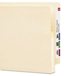 Smead End Tab File Pocket, Reinforced Straight-Cut Tab, 1-3/4" Expansion, Letter Size, Manila, 25 per Box (75114)