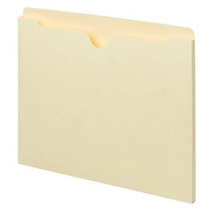 Smead File Jacket, Straight-Cut Tab, Flat-No Expansion, Letter Size, Manila, 100 per Box (75410)