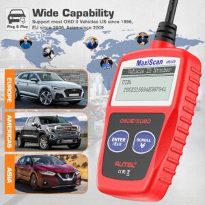 Autel OBD2 Scanner 2023 Newest MS309 Automotive Check Engine Code Reader, Check Emission Monitor Status, CAN Diagnostic Scan Tool for All OBDII Protocol Vehicles After 1996