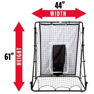 Franklin Sports Baseball Pitching Target and Rebounder Net - 2-in-1 Pitch Trainer and Pitchback Net - Baseball Return Screen and Pitching Practice Target